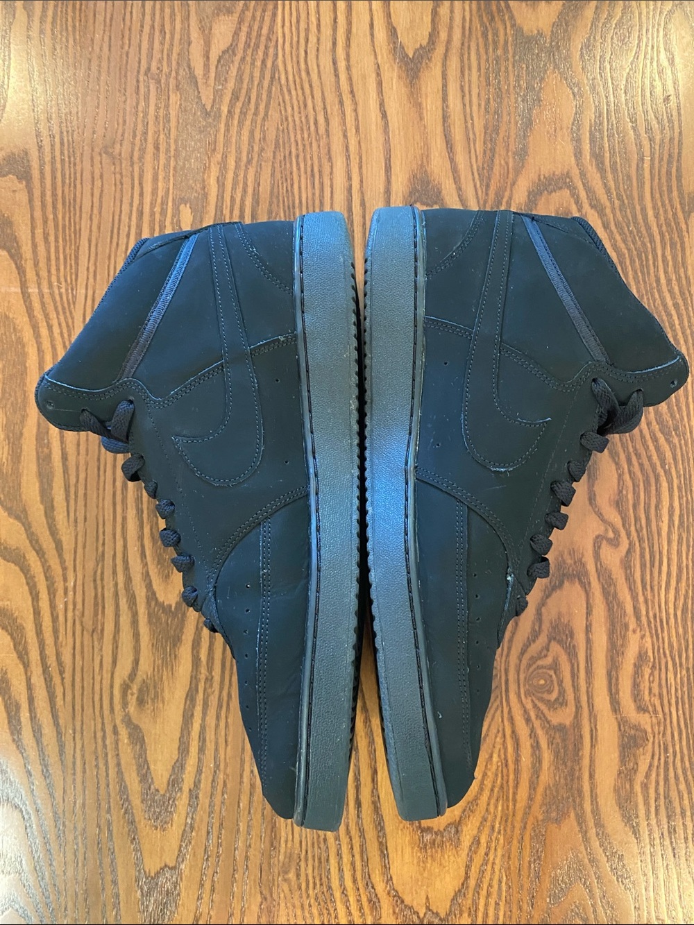 Nike Black High-Top Sneakers with Subtle Swoosh - Men’s Size 12 - Picture 7 of 9